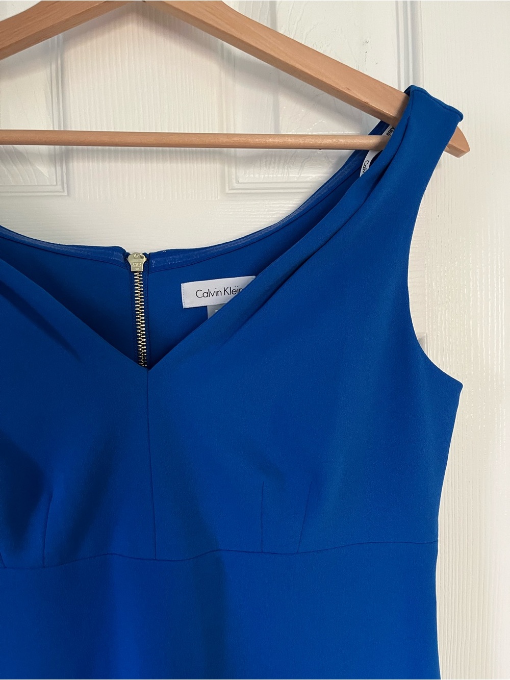 Calvin Klein royal blue bodycon sheath Dress